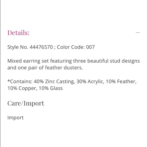 NWOT Free People Earrings bundle - White Feather Earrings Turquoise studs - Boho - Picture 8 of 10